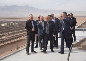 Deputy Minister of Energy Visits Forough Kavir Solar Power Plant